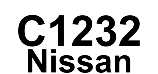DTC C1232 Nissan - Definição em inglês: G Sensor Stuck 2 Definição em Português: Sensor G - Travado 2