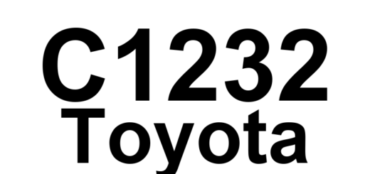 DTC C1232 Toyota - Definição em inglês: Acceleration Sensor Stuck Malfunction Definição em Português: Sensor de Aceleração - Mau Funcionamento por Travamento