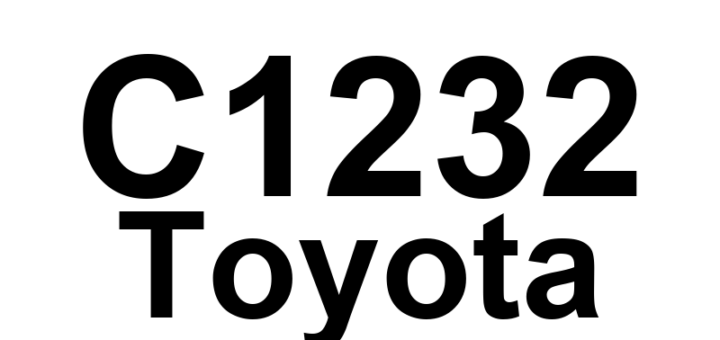 DTC C1232 Toyota - Definição em inglês: Acceleration Sensor Stuck Malfunction Definição em Português: Sensor de Aceleração - Mau Funcionamento por Travamento