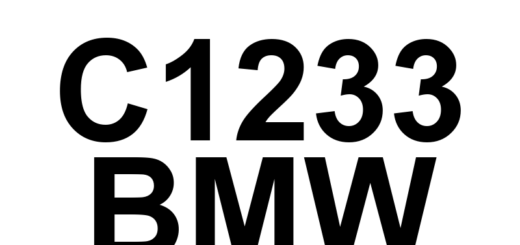 DTC C1233 BMW - Definição em inglês: Right Rear Wheel Speed Sensor Direction of Rotation Implausible Definição em Português: Sensor de Velocidade da Roda Traseira Direita - Direção de Rotação Implausível