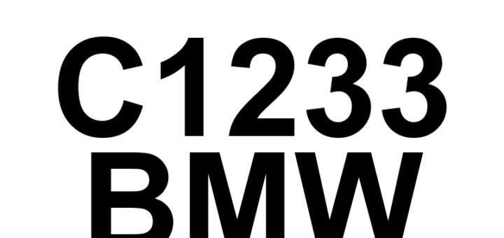 DTC C1233 BMW - Definição em inglês: Right Rear Wheel Speed Sensor Direction of Rotation Implausible Definição em Português: Sensor de Velocidade da Roda Traseira Direita - Direção de Rotação Implausível