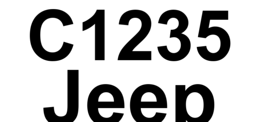 DTC C1235 Jeep - Definição em inglês: Drive Test: Test Active Definição em Português: Teste de Condução: Teste Ativo
