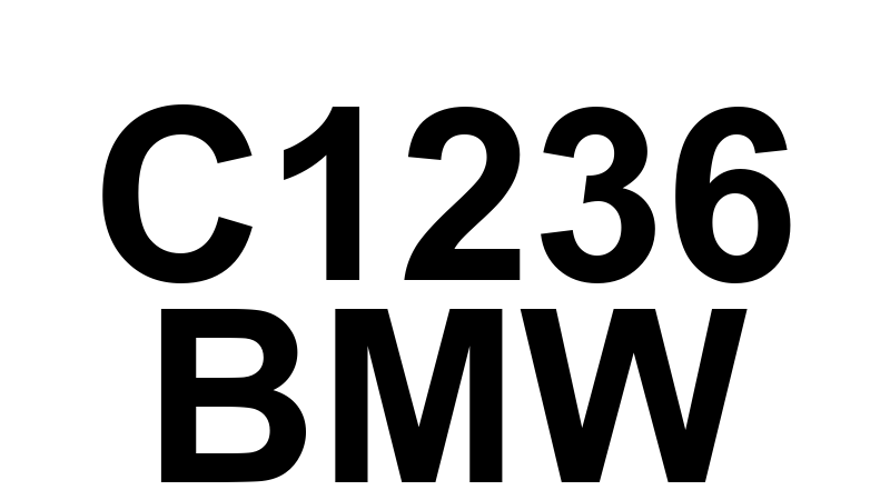 C1236 BMW - Sinal do Sensor de Velocidade da Roda Dianteira Direita ...