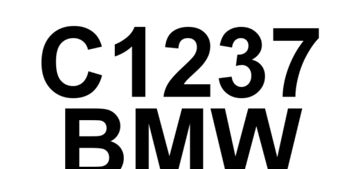 DTC C1237 BMW - Definição em inglês: Left Rear Wheel Speed Sensor Signal Implausible Definição em Português: Sensor de Velocidade da Roda Traseira Esquerda - Sinal Implausível