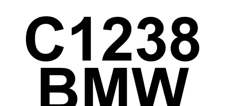 DTC C1238 BMW - Definição em inglês: Right Rear Wheel Speed Sensor Signal Implausible Definição em Português: Sensor de Velocidade da Roda Traseira Direita - Sinal Inviável