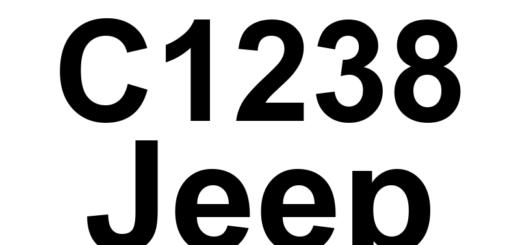 DTC C1238 Jeep - Definição em inglês: Drive Test: Unsuccessful Definição em Português: Teste de Condução - Não Concluído Com Sucesso