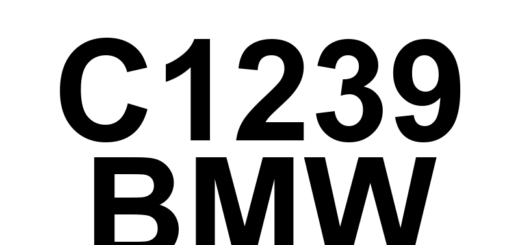 DTC C1239 BMW - Definição em inglês: Left Rear Wheel Speed Sensor Definição em Português: Sensor de Velocidade da Roda Traseira Esquerda - Problema Detectado