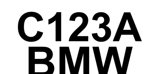 DTC C123A BMW - Definição em inglês: Right Rear Wheel Speed Sensor Definição em Português: Sensor de Velocidade da Roda Traseira Direita.