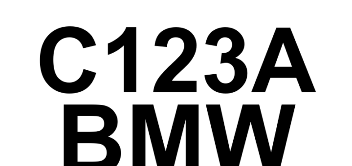 DTC C123A BMW - Definição em inglês: Right Rear Wheel Speed Sensor Definição em Português: Sensor de Velocidade da Roda Traseira Direita.