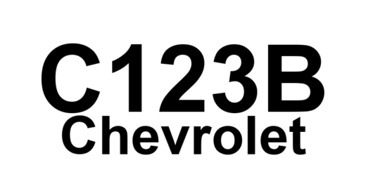 DTC C123B Chevrolet - Definição em inglês: EBCM High End Timer Program Overflow Definição em Português: EBCM - Sobrecarga no Programa do Temporizador de Alta Precisão.