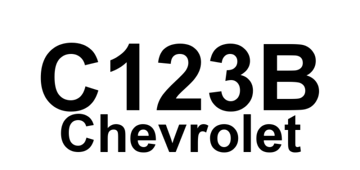 DTC C123B Chevrolet - Definição em inglês: EBCM High End Timer Program Overflow Definição em Português: EBCM - Sobrecarga no Programa do Temporizador de Alta Precisão.