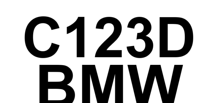 DTC C123D BMW - Definição em inglês: Left Rear Wheel Speed Sensor - Signal Too High Definição em Português: Sensor de Velocidade da Roda Traseira Esquerda - Sinal Muito Alto