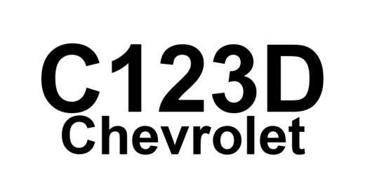 DTC C123D Chevrolet - Definição em inglês: EBCM Solenoid Timeout Definição em Português: EBCM - Tempo de resposta do solenóide excedido.