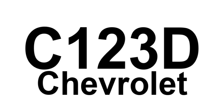 DTC C123D Chevrolet - Definição em inglês: EBCM Solenoid Timeout Definição em Português: EBCM - Tempo de resposta do solenóide excedido.