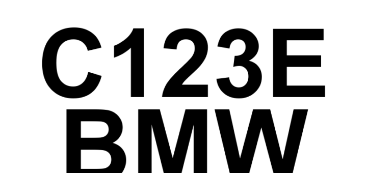 DTC C123E BMW - Definição em inglês: Right Rear Wheel Speed Sensor - Signal Too High Definição em Português: Sensor de Velocidade da Roda Traseira Direita - Sinal Muito Alto