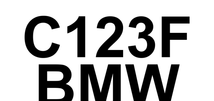 DTC C123F BMW - Definição em inglês: Left Front Wheel Speed Sensor Phase Length Implausible Definição em Português: Sensor de velocidade da roda dianteira esquerda - Comprimento de fase implausível