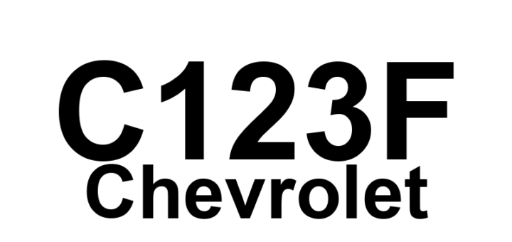 DTC C123F Chevrolet - Definição em inglês: EBCM Serial Peripheral Interface Inoperative Definição em Português: Interface Serial Periférica do EBCM - Inoperante