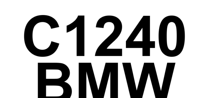 DTC C1240 BMW - Definição em inglês: Right Front Wheel Speed Sensor Phase Length Implausible Definição em Português: Sensor de Velocidade da Roda Dianteira Direita - Comprimento de Fase Implausível