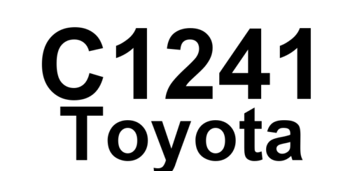 DTC C1241 Toyota - Definição em inglês: Low Power Supply Voltage Malfunction Definição em Português: Tensão de Alimentação - Mal funcionamento por Baixa Voltagem