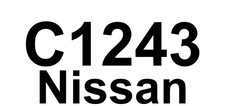 DTC C1243 Nissan - Definição em inglês: G Sensor Definição em Português: Sensor G - Problema detectado