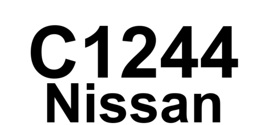 DTC C1244 Nissan - Definição em inglês: G Sensor Circuit Definição em Português: Circuito do Sensor G - Falha Detectada