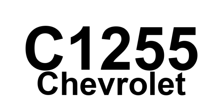 DTC C1255 Chevrolet - Definição em inglês: Electronic Control Unit Performance Definição em Português: Unidade de Controle Eletrônico - Desempenho insuficiente