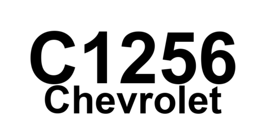 DTC C1256 Chevrolet - Definição em inglês: Program ROM Checksum Error Definição em Português: ROM do Programa - Erro de Soma de Verificação