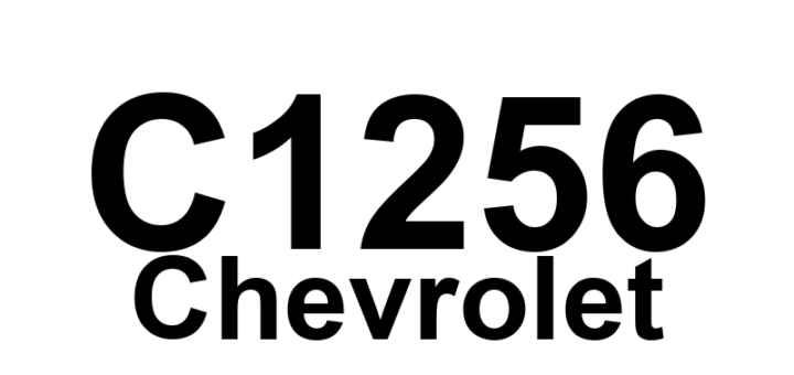 DTC C1256 Chevrolet - Definição em inglês: Program ROM Checksum Error Definição em Português: ROM do Programa - Erro de Soma de Verificação