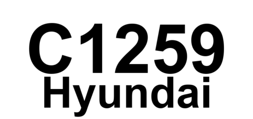 DTC C1259 Hyundai - Definição em inglês: Steering Angle Sensor - Electrical Malfunction Definição em Português: Sensor de Ângulo de Direção - Mau Funcionamento Elétrico