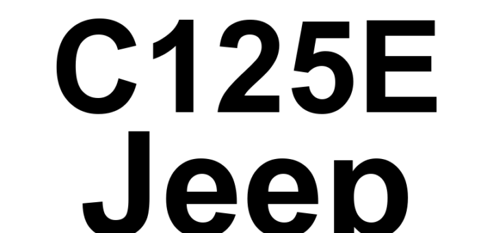 DTC C125E Jeep - Definição em inglês: ACC Sensor Adjustment Required Definição em Português: Sensor ACC - Ajuste Necessário