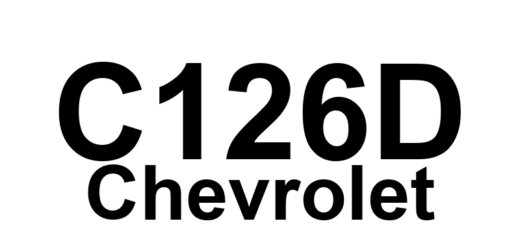DTC C126D Chevrolet - Definição em inglês: EBCM communication Bus B RAM Error Definição em Português: Erro na RAM do Barramento de Comunicação B do Módulo de Controle Eletrônico de Freio (EBCM).