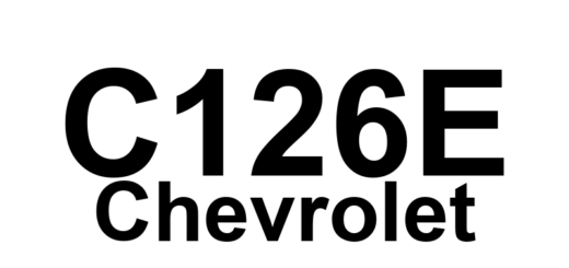 DTC C126E Chevrolet - Definição em inglês: EBCM Stack Overrun Definição em Português: EBCM - Sobrecarga na Pilha