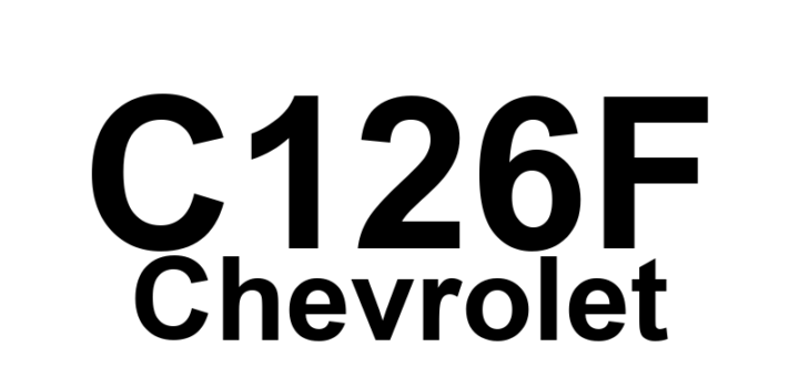 DTC C126F Chevrolet - Definição em inglês: EBCM Serial Peripheral Interface Performance Definição em Português: Interface Serial do Módulo de Controle do Freio - Desempenho Insatisfatório