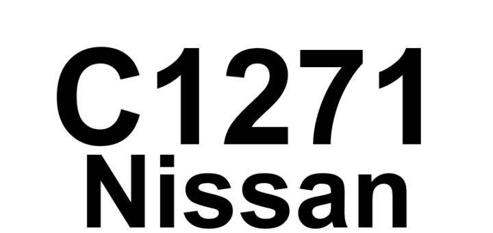 DTC C1271 Nissan - Definição em inglês: RF Speed Output Definição em Português: Saída de Velocidade da Roda Dianteira Direita - Problema Detectado