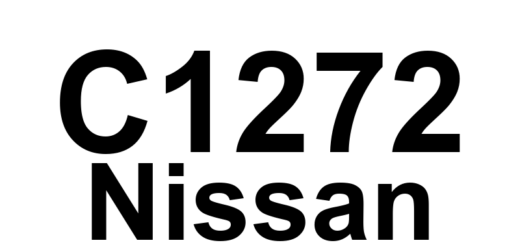DTC C1272 Nissan - Definição em inglês: LF Speed Output Definição em Português: Saída de Velocidade da Roda Dianteira Esquerda