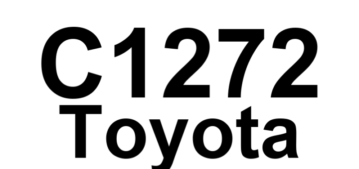 DTC C1272 Toyota - Definição em inglês: LF Speed Output Definição em Português: Saída de Velocidade da Roda Esquerda Dianteira