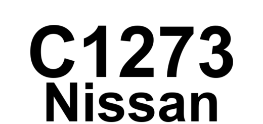 DTC C1273 Nissan - Definição em inglês: RR Wheel Speed Output Definição em Português: Saída de Velocidade da Roda Traseira Direita