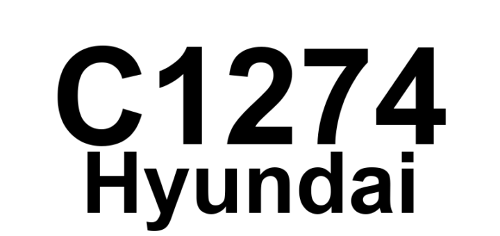 DTC C1274 Hyundai - Definição em inglês: Longitudinal G Sensor Open/Short Definição em Português: Sensor G Longitudinal - Circuito Aberto/Curto