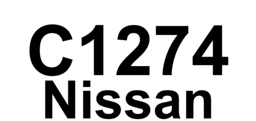 DTC C1274 Nissan - Definição em inglês: LR Wheel Speed Output Definição em Português: Saída de Velocidade da Roda Traseira Esquerda