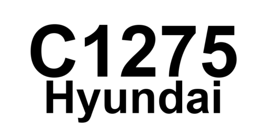 DTC C1275 Hyundai - Definição em inglês: Longitudinal G Sensor Range/Performance error Definição em Português: Sensor G Longitudinal - Erro de Faixa/Desempenho