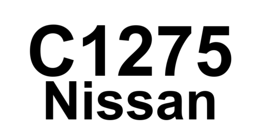 DTC C1275 Nissan - Definição em inglês: RF Wheel Speed Output High Definição em Português: Sensor de Velocidade da Roda Dianteira Direita - Saída Alta