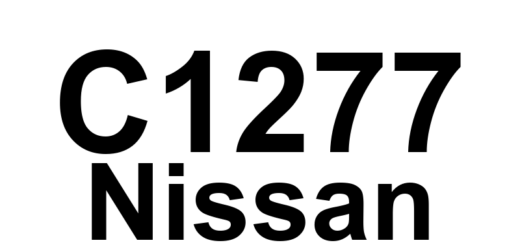 DTC C1277 Nissan - Definição em inglês: RR Wheel Speed Output High Definição em Português: Velocidade da Roda Traseira Direita - Saída Alta