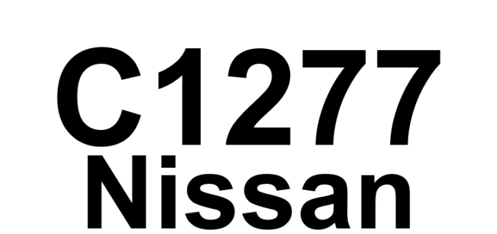 DTC C1277 Nissan - Definição em inglês: RR Wheel Speed Output High Definição em Português: Velocidade da Roda Traseira Direita - Saída Alta