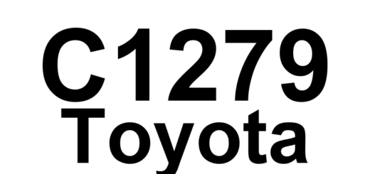 DTC C1279 Toyota - Definição em inglês: Acceleration Sensor Output Voltage Malfunction (Test Mode DTC) Definição em Português: Sensor de Aceleração - Mau Funcionamento da Tensão de Saída (Modo de Teste DTC)