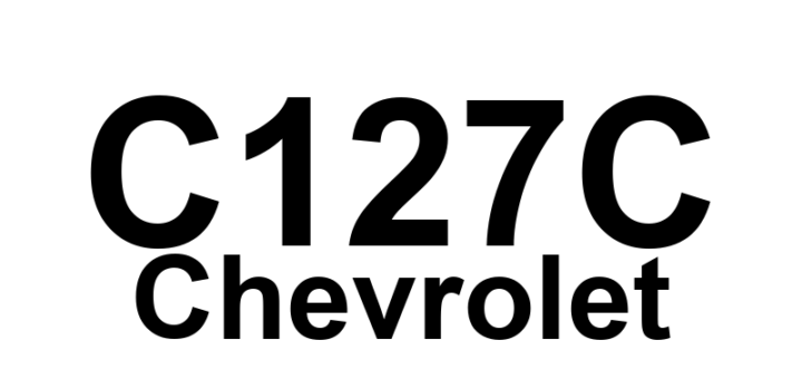 DTC C127C Chevrolet - Definição em inglês: EBCM Self Test Failed Definição em Português: Módulo de Controle Eletrônico de Freio - Auto-teste falhou