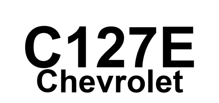 DTC C127E Chevrolet - Definição em inglês: EBCM Module High Temperature Definição em Português: Módulo EBCM - Temperatura Alta