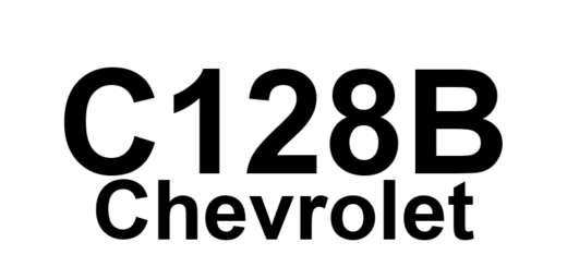 DTC C128B Chevrolet - Definição em inglês: Master Cylinder Pressure Sensor Above Maximum Threshold Definição em Português: Sensor de Pressão do Cilindro Mestre - Acima do Limite Máximo