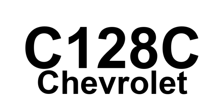 DTC C128C Chevrolet - Definição em inglês: ABS Regenerative Axle Pressure Sensor Offset Error Definição em Português: Sensor de Pressão do Eixo Regenerativo do ABS - Erro de Deslocamento