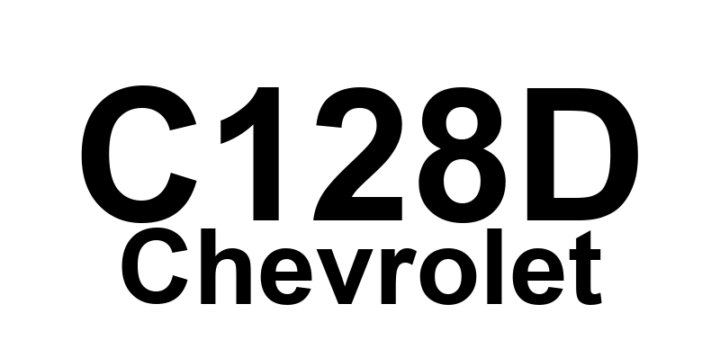 DTC C128D Chevrolet - Definição em inglês: Brake Boost Regulation Pressure Sensor Definição em Português: Sensor de Pressão da Regulagem do Reforço do Freio - Problema Detectado