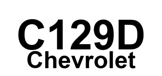 DTC C129D Chevrolet - Definição em inglês: Brake Pedal Position Sensor 4 Circuit Low Definição em Português: Sensor de Posição do Pedal de Freio 4 - Circuito Baixo